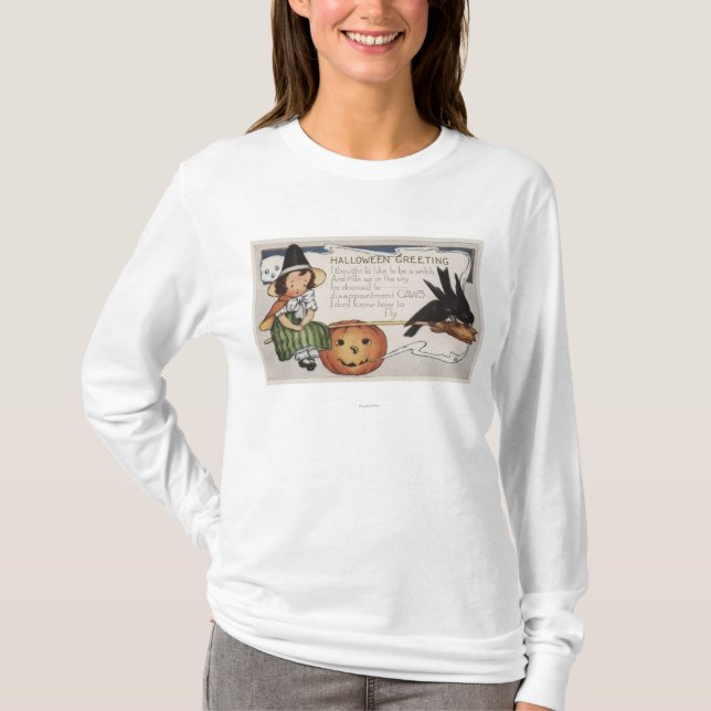 Camiseta Halloween GreetingCrows (Anverso)