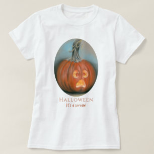 Camiseta Halloween gritando Jack O Lantern Pumpkin Pastel