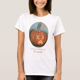 Camiseta Halloween gritando Jack O Lantern Pumpkin Pastel