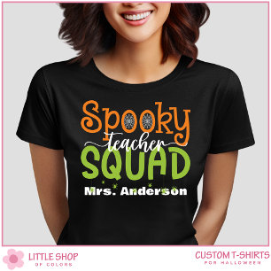 Camiseta Halloween, grupo de Personalizable escuadrón de pr