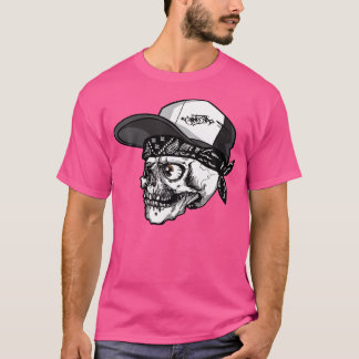 Camiseta Halloween Guay Skeleton Music Rapper Hip Hop Skull