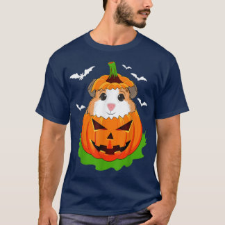 Camiseta Halloween Guinea Amantes del cerdo Gi de calabaza 