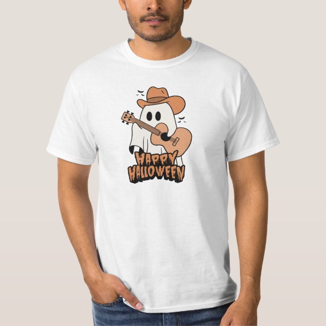 Camiseta Halloween | Guitarra De Fantasma | Halloween 2024 (Anverso)