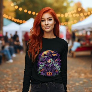 Camiseta Halloween Halloween Anime Witch Encantadora
