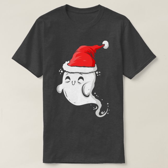 Camiseta Halloween Halloween con ghost lindo con Navidades  (Diseño del anverso)