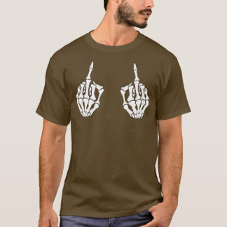Camiseta Halloween Halloween de la Mano del Skeleton Hallow