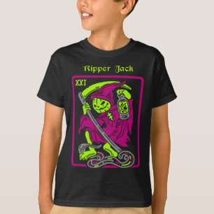 Camiseta Halloween Halloween Decoración oculta de la tarjet