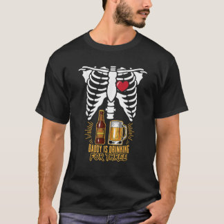 Camiseta Halloween Halloween Embarazo Bebé Skeleton Candy X