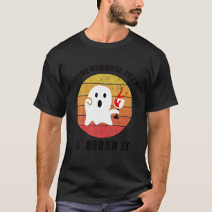 Camiseta Halloween Halloween Fantasma Bebiendo Vino En 2021