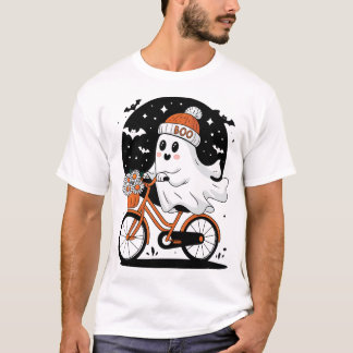 Camiseta Halloween Halloween Fantasma Ciclista Halloween