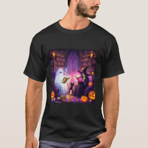 Camiseta Halloween Halloween Retro Bookish Witch