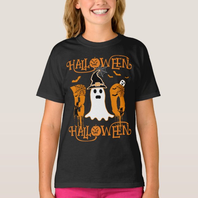 CAMISETA HALLOWEEN HALLOWEEN SCARY BOO (Anverso)