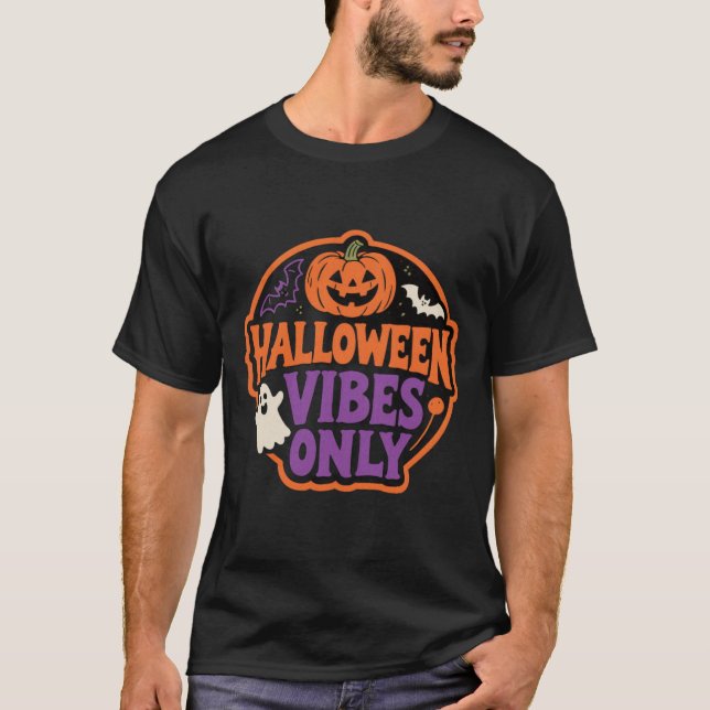 Camiseta Halloween Halloween sólo vibes retro (Anverso)