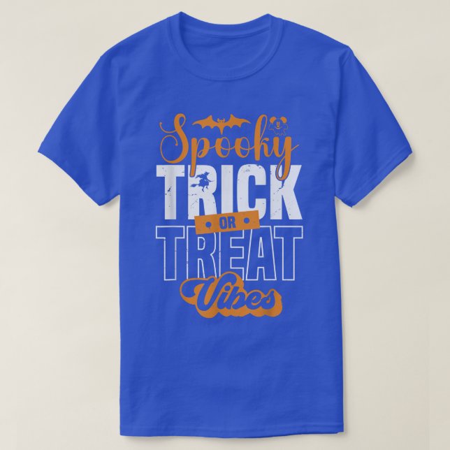 Camiseta Halloween Halloween Trick O Trate Vibes (Diseño del anverso)