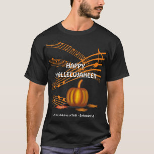Camiseta Halloween HAPPY HALLELUJAHEEN   Calabaza