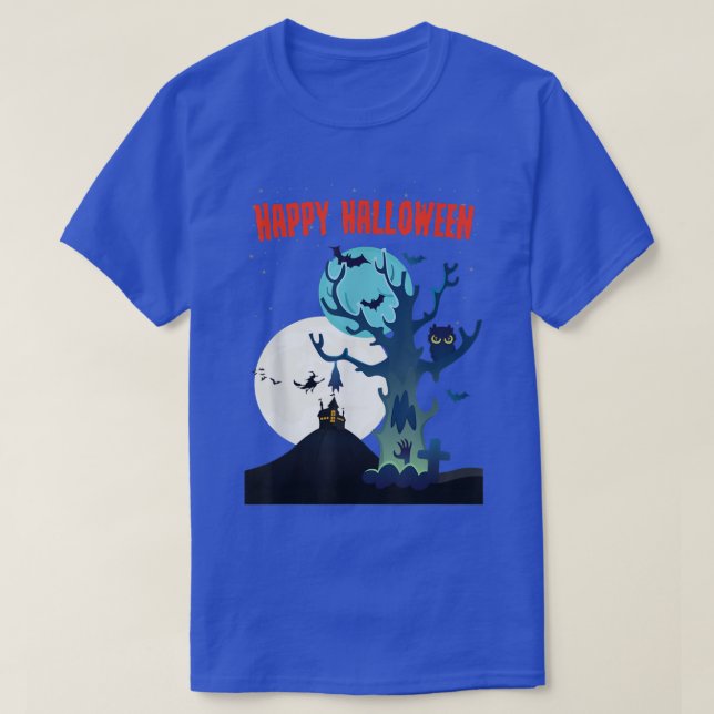 Camiseta Halloween Happy Halloween (Diseño del anverso)