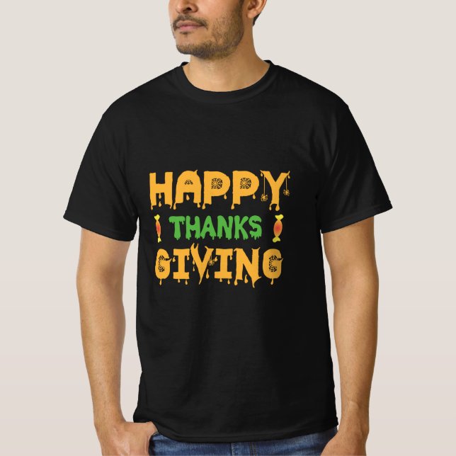 Camiseta Halloween Happy Thanksgiving Birthday (Anverso)