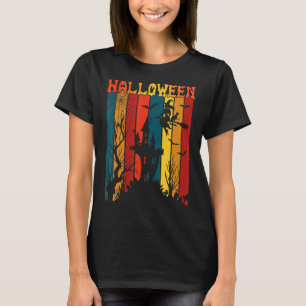 Camiseta Halloween Haunted House Vintage