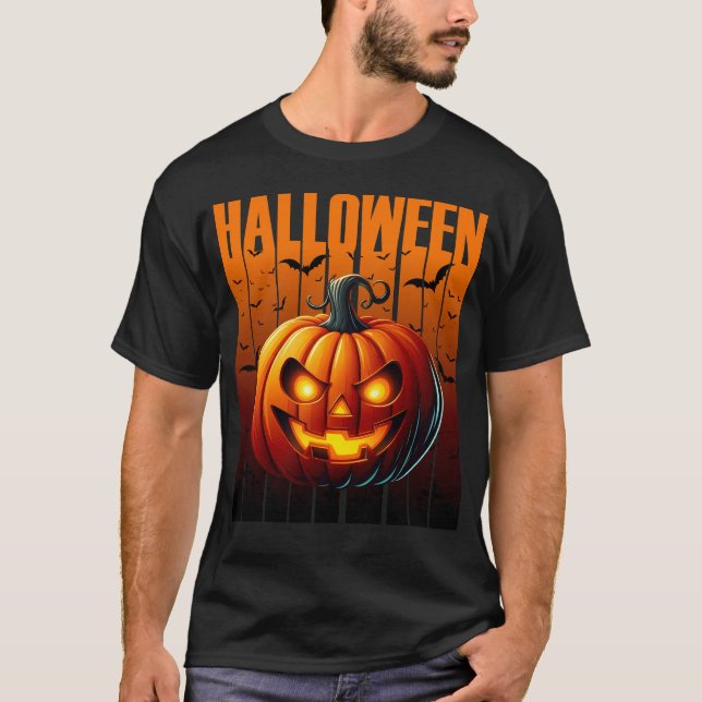 Camiseta Halloween Havoc - Jacks and Bats (Anverso)