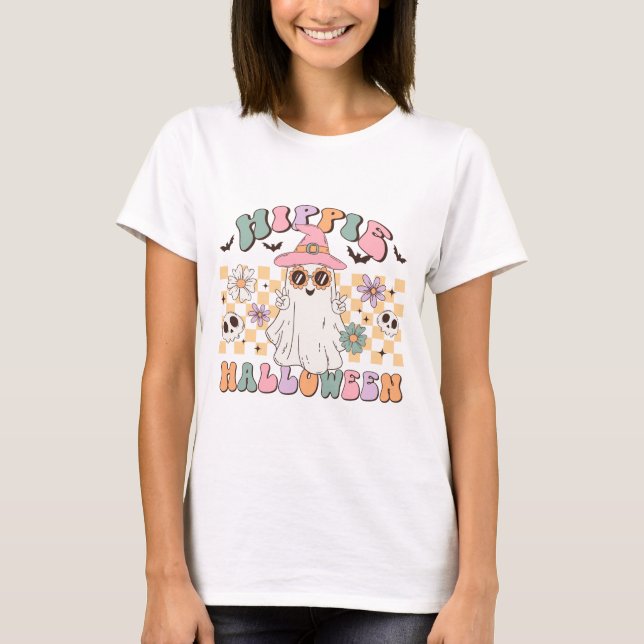 Camiseta Halloween hippie (Anverso)