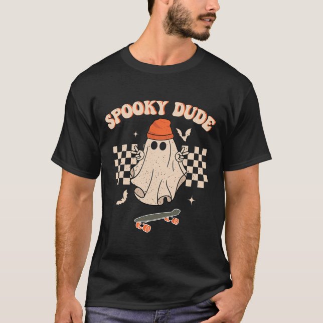 Camiseta Halloween Hippie Halloween, un niño pequeño retro  (Anverso)