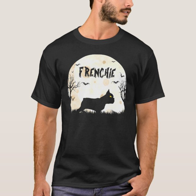 Camiseta Halloween Horror Bulldog francés (Anverso)