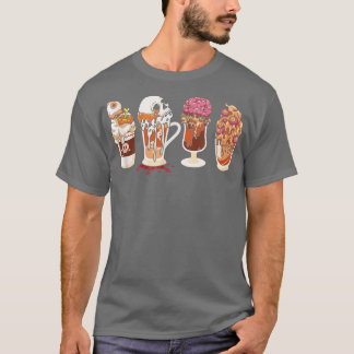 Camiseta Halloween Horror Coffee Sweatshirt Halloween Graph