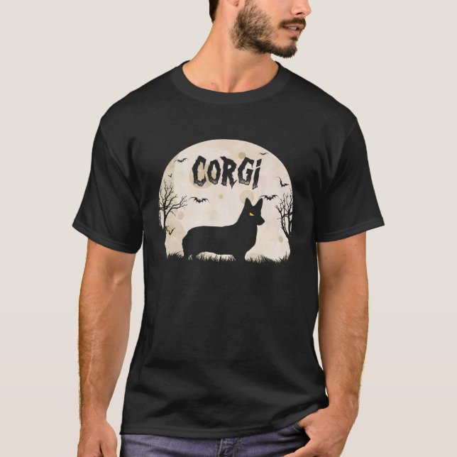 Camiseta Halloween Horror Corgi (Anverso)