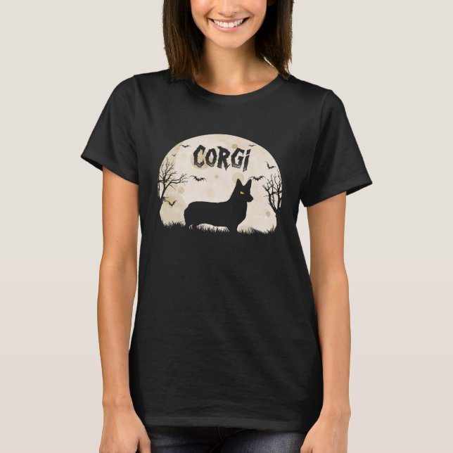 Camiseta Halloween Horror Corgi (Anverso)