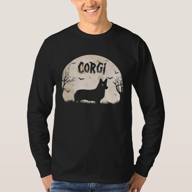 Camiseta Halloween Horror Corgi (Anverso)