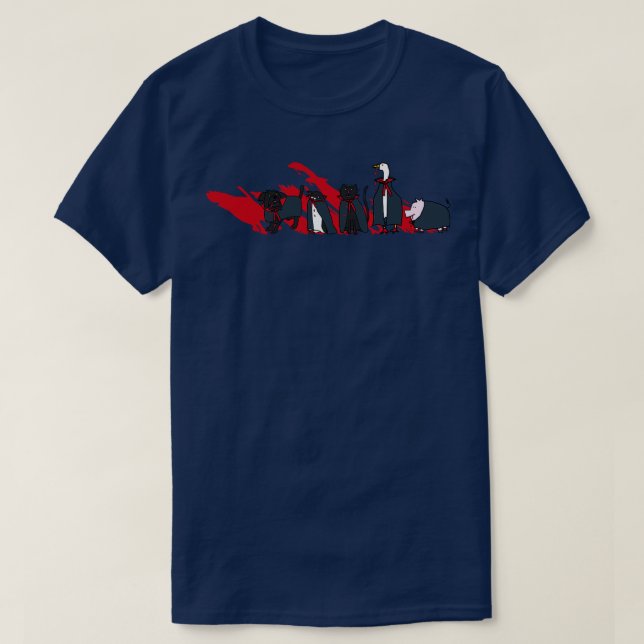 Camiseta Halloween Horror Cute Vampire Animales (Diseño del anverso)