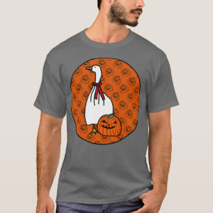 Camiseta Halloween Horror Goose Naranja Round