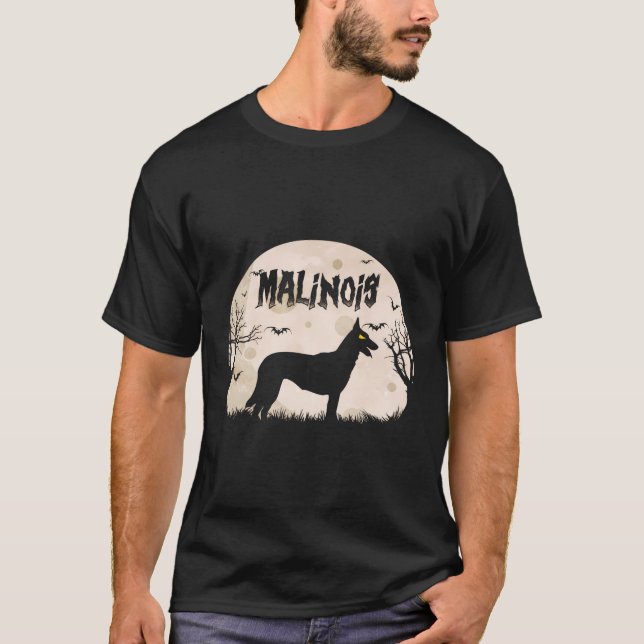 Camiseta Halloween Horror Malinois (Anverso)
