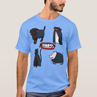 Camiseta Halloween Horror Vampire Cute Animals
