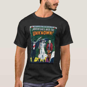 Camiseta Halloween Horror Vintage Vampiro Grim Reaper Comic