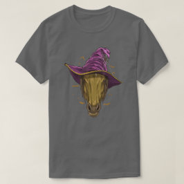 Camiseta Halloween Horse Lover Gorra de Bruja de Caballo