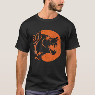 Camiseta Halloween Howling Werewolf Fangs Pumpkin Jack-O-La