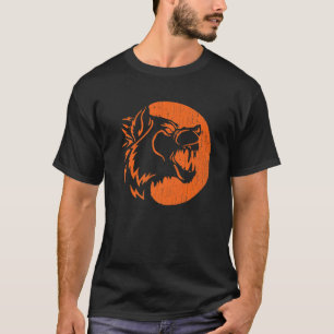 Camiseta Halloween Howling Werewolf Fangs Pumpkin Jack O La