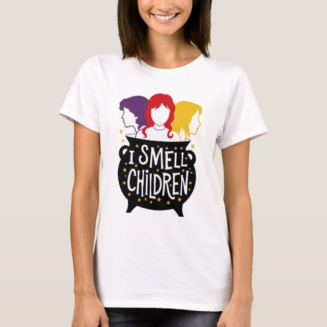 Camiseta Halloween huele a niños (Anverso)