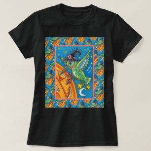 CAMISETA HALLOWEEN HUMMINGBIRD & JACK O LANTERN WHIMSY