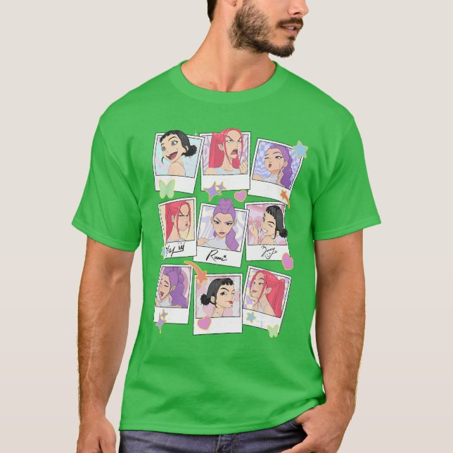 Camiseta Halloween Huntrix Polaroid Frames (Anverso)