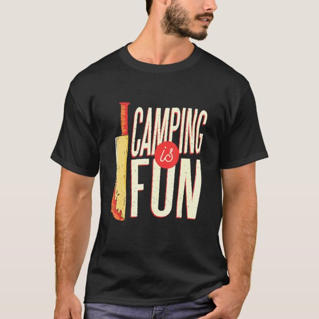 Camiseta Halloween I Camping Knife Camper Killer Scary Guay (Anverso)