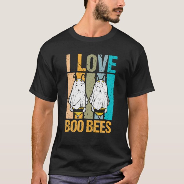 Camiseta Halloween I Love Boo Bebe (Anverso)