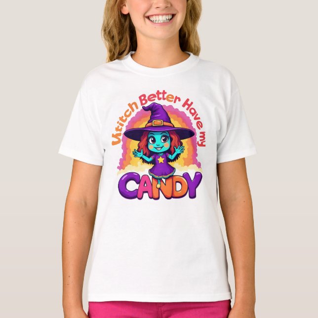 Camiseta Halloween infantil divertido (Anverso)