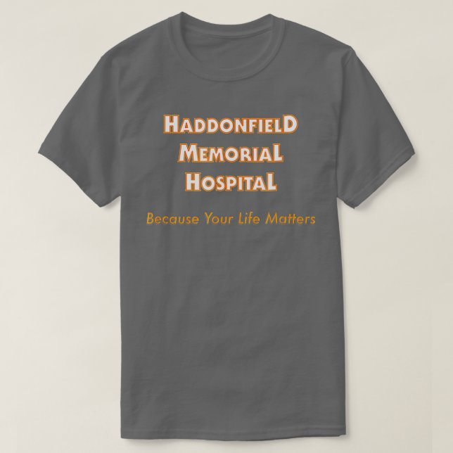 Camiseta Halloween inspirado en el hospital Haddonfield Mem (Diseño del anverso)