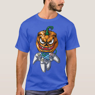 Camiseta Halloween Jack O Lantern Gamer, Jackolantern Pumpe