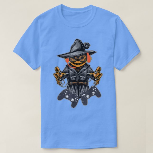 Camiseta Halloween Jack O Lantern Gamer T Spooky Jack O Lan (Diseño del anverso)