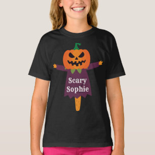 Camiseta Halloween Jack o' Lantern Lady Scarecrow
