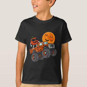 Camiseta Halloween Jack O Lantern Monster Truck Toddler Boy