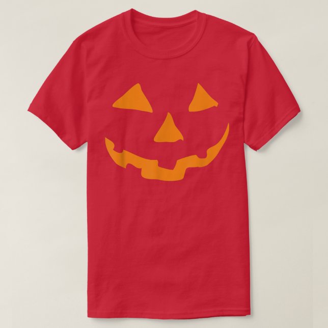 Camiseta Halloween Jack O Lantern Pumpkin Face (Diseño del anverso)